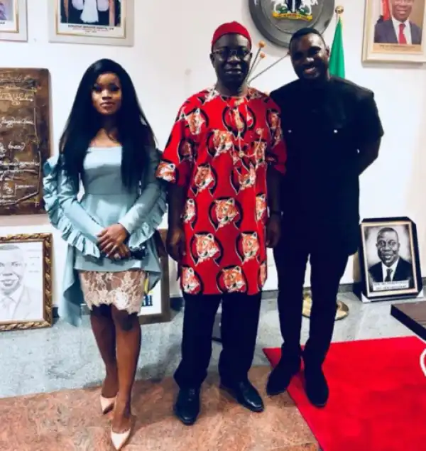   BBNaija 2018: Ekweremadu hosts Cee-c, Angel [PHOTOS]